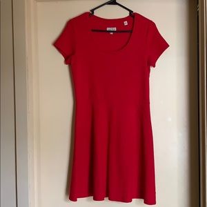 Red Jack Wills scoop neck midi dress